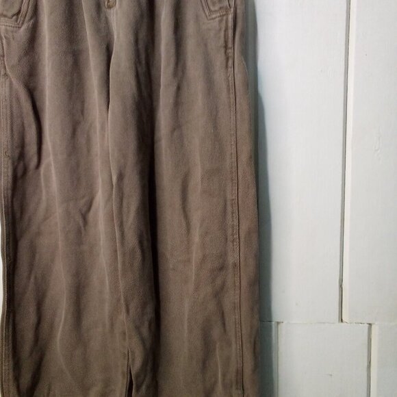 Zara Pants Girls 9 (134) Casual Elastic Drawstring Straight Brown - Picture 9 of 16